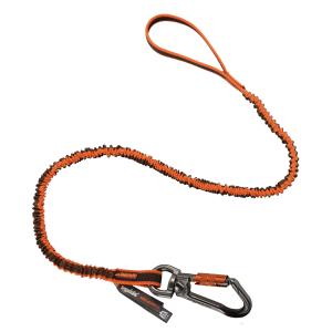 Squids® 3109F(x) Double-Locking Single Carabiner Tool Lanyard with Swivel - 25lbs